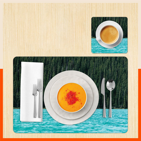 Polypropylene Table Mats & Coasters for Dining Table at Home (Fiume - Set of 6)